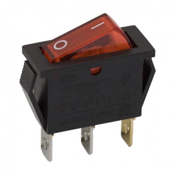 Interupator Basculant 1 Circuit 10A-250V OFF-ON Lumini De Rosie 09050PI